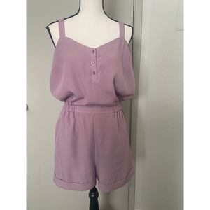 BCBG Purple Sleeveless Romper